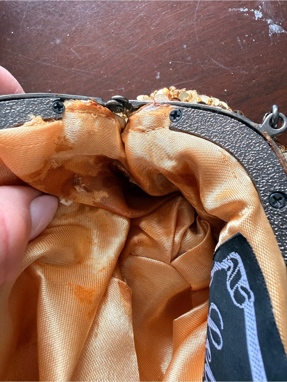 Letty vintage evening bag sparkly with rhinestones - Picture 5 of 5